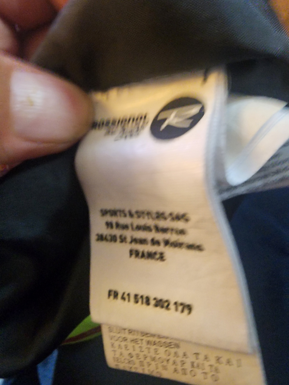 Rossignol White Performance Jacket with Lime Green and Burgundy Print - Picture 11 of 12